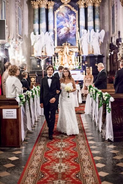 Romantyczna kameralne wesele na zamku