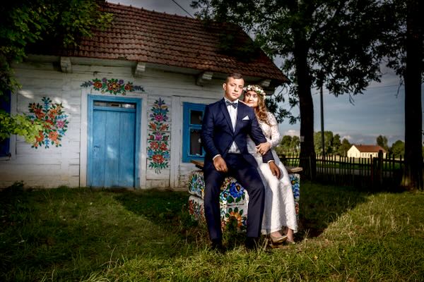 Klimatyczna kameralne wesele w Beskidach